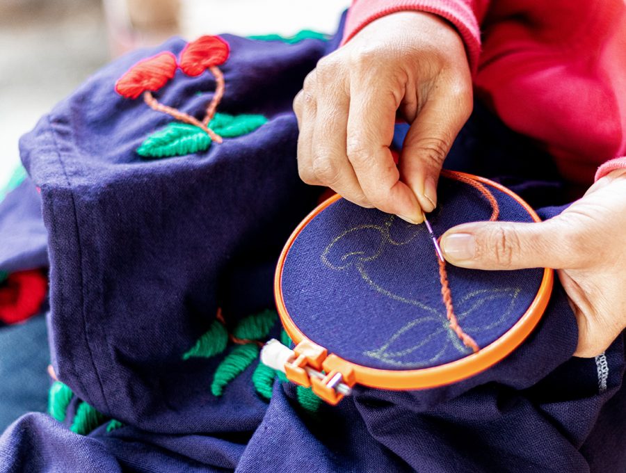 Broderie moderne